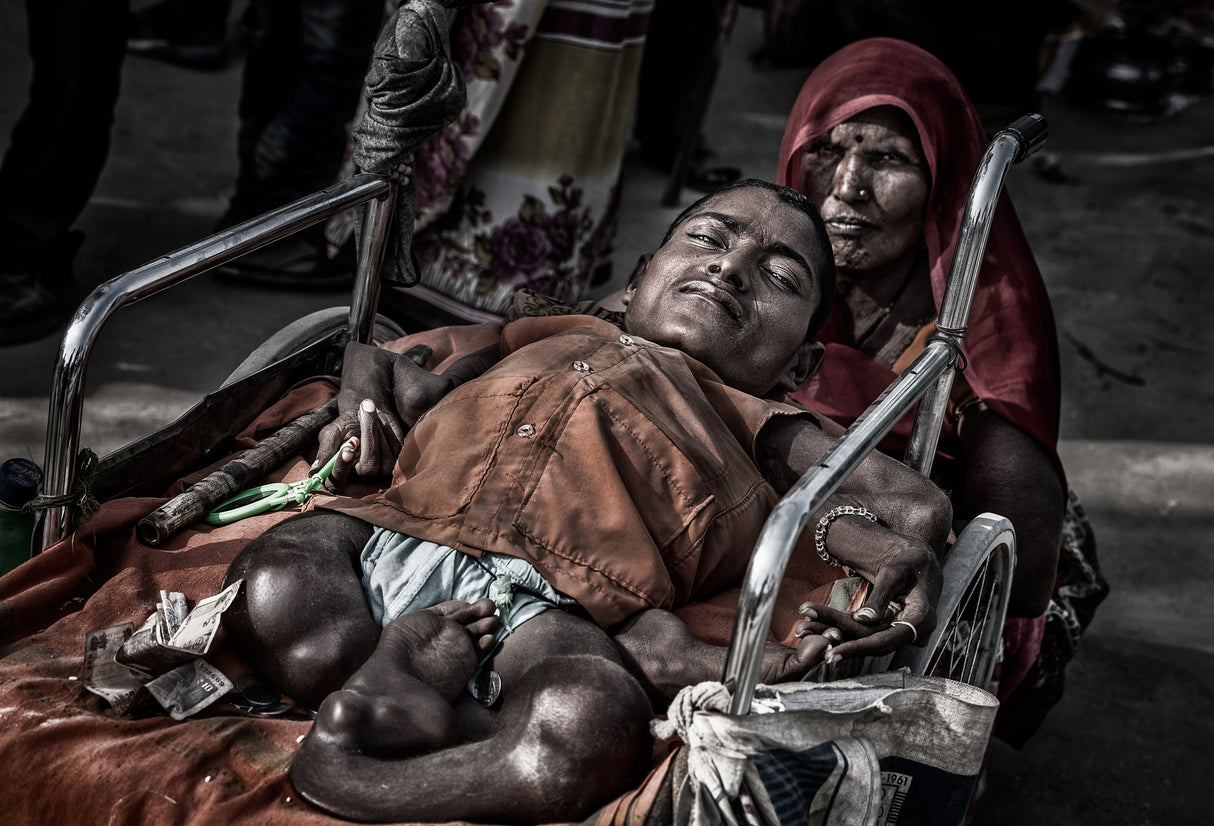 At the Kumbh Mela - Prayagraj - India Poster och Canvastavla