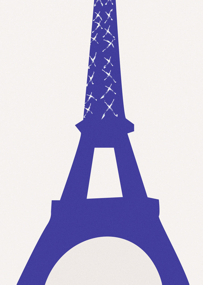 Eiffel Bleu Kitchen poster eller kökstavla