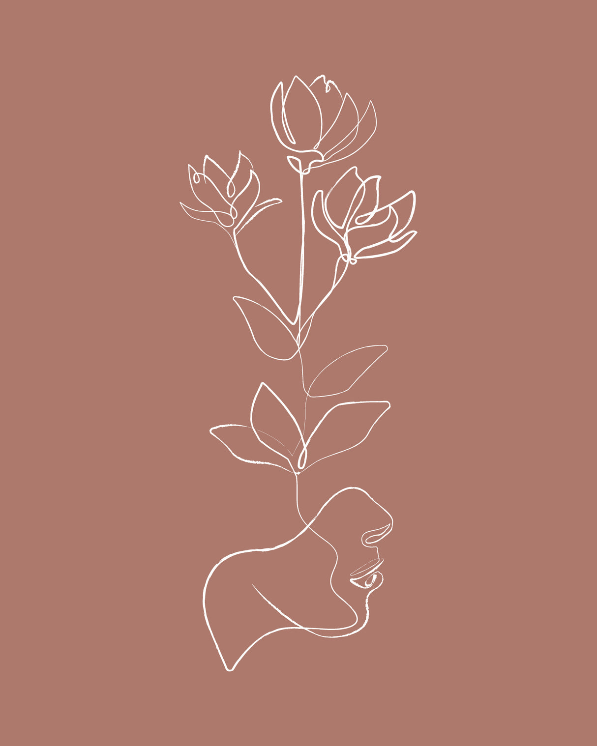Head Bloom Poster och Canvastavla