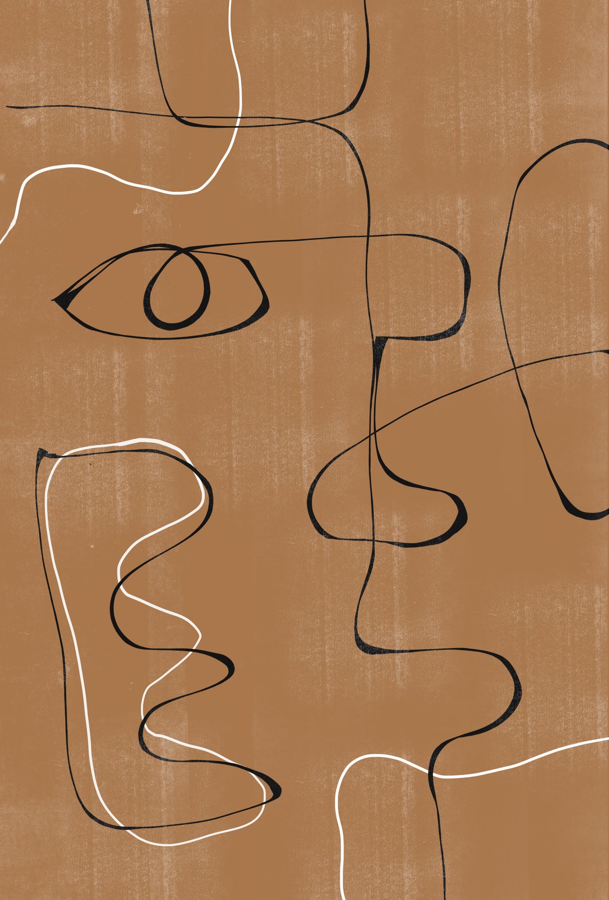 Abstract Face No3. Poster och Canvastavla