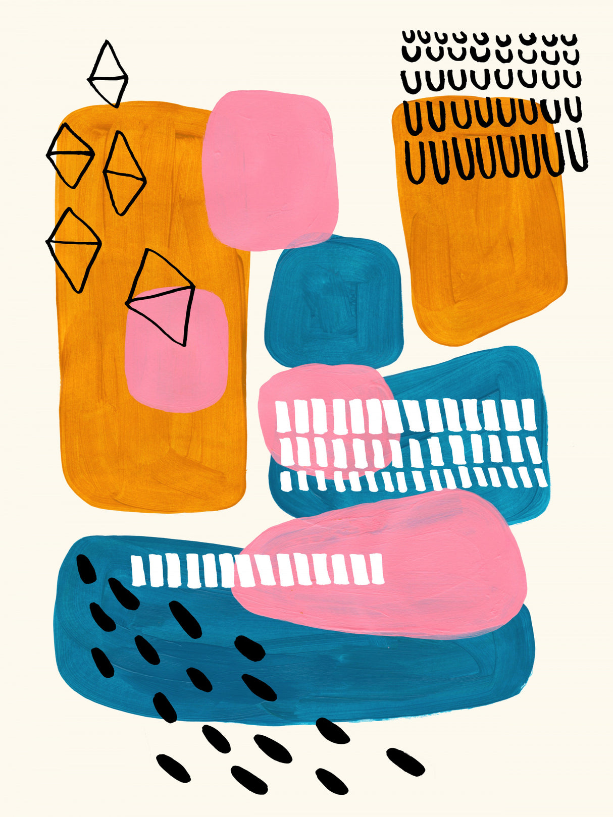 Midcentury City Poster och Canvastavla