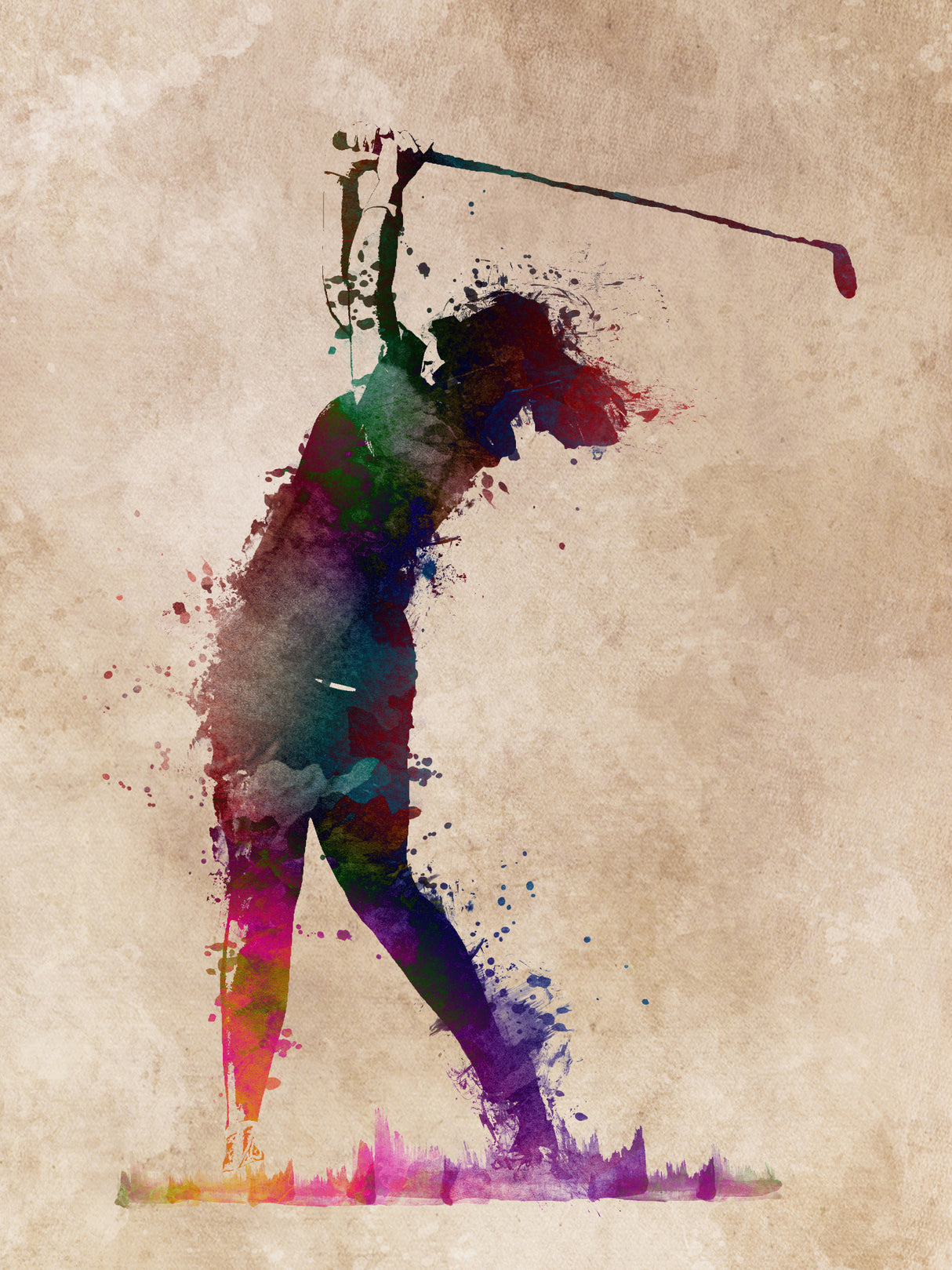 Golf Sport Art (2) Poster och Canvastavla