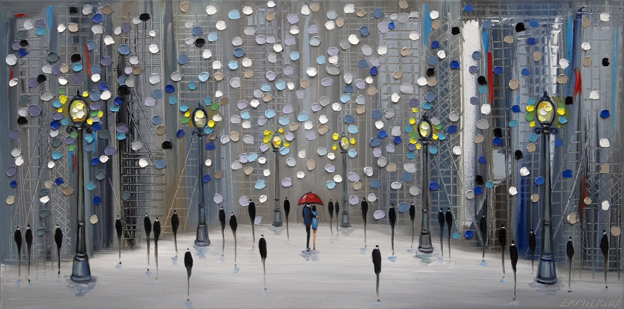 Night City Park Poster och Canvastavla