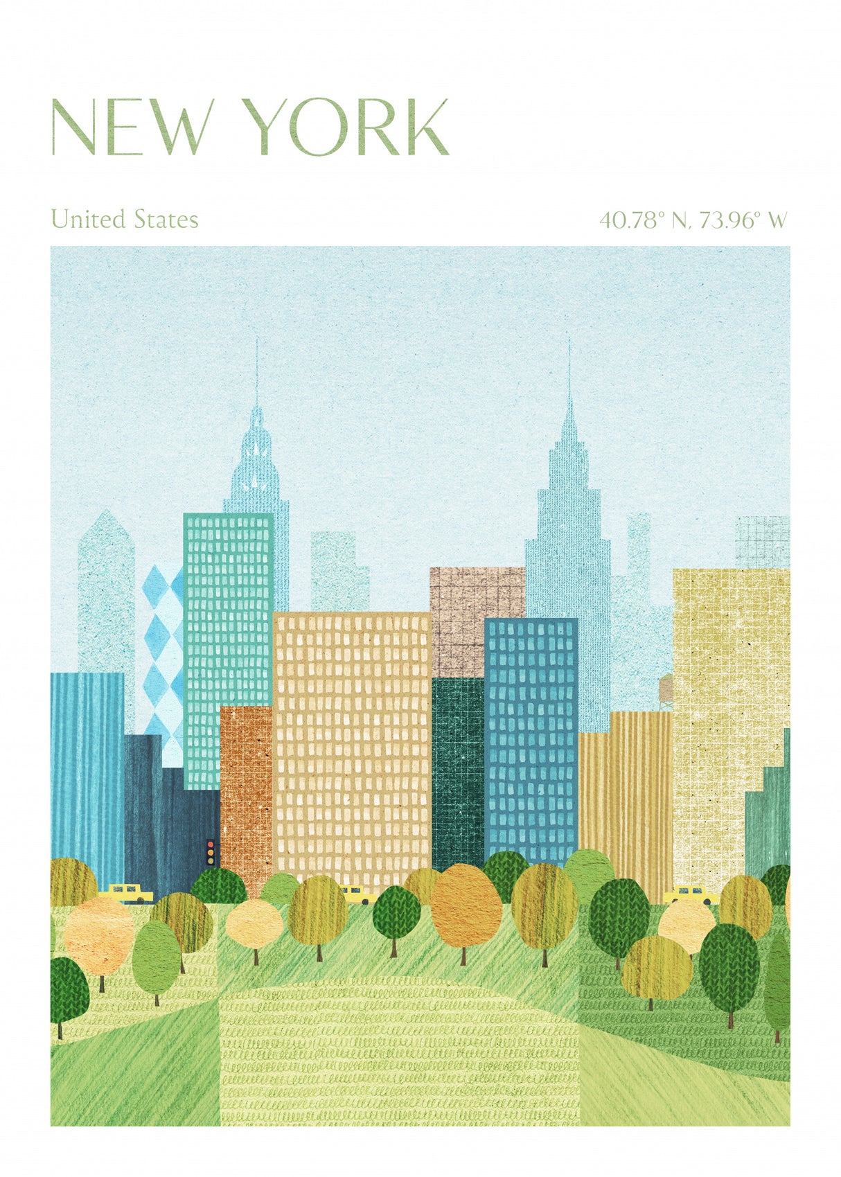 New York, Central Park Poster och Canvastavla