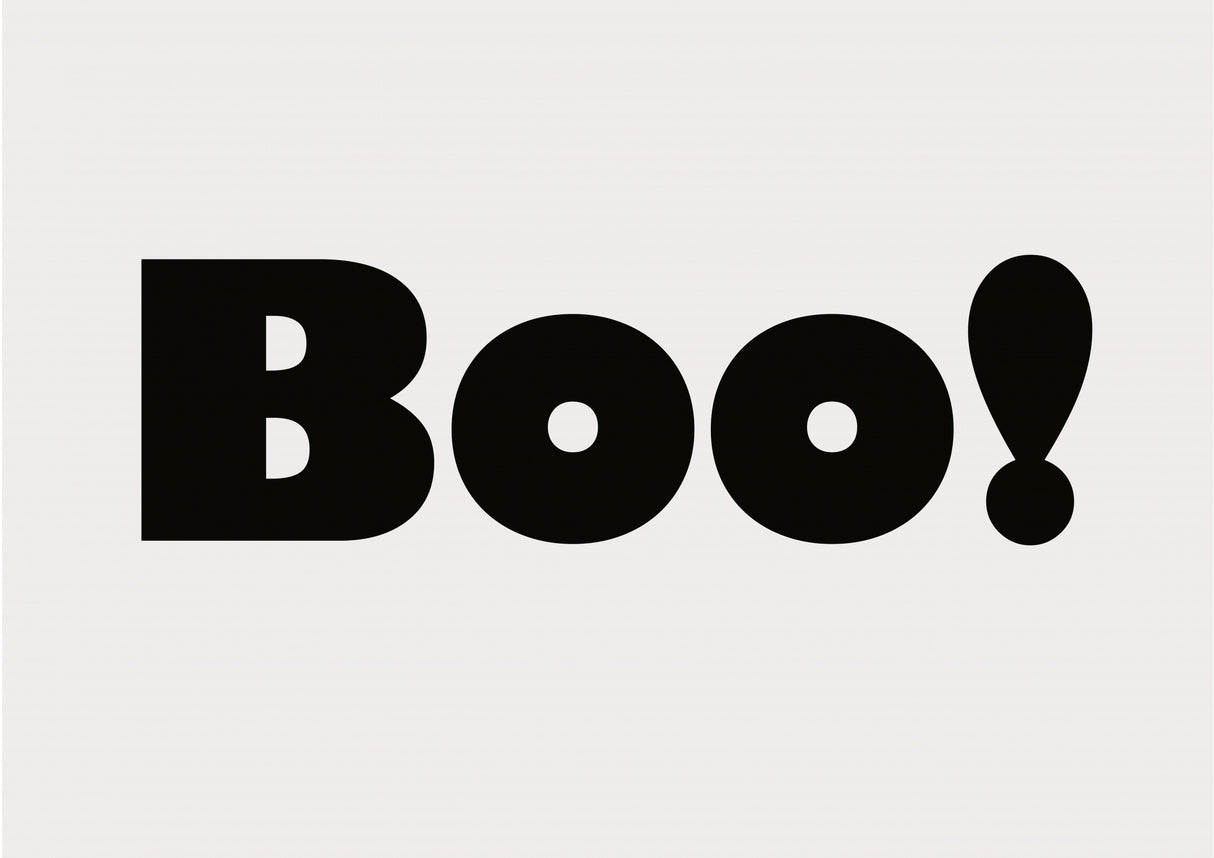 Boo Poster och Canvastavla