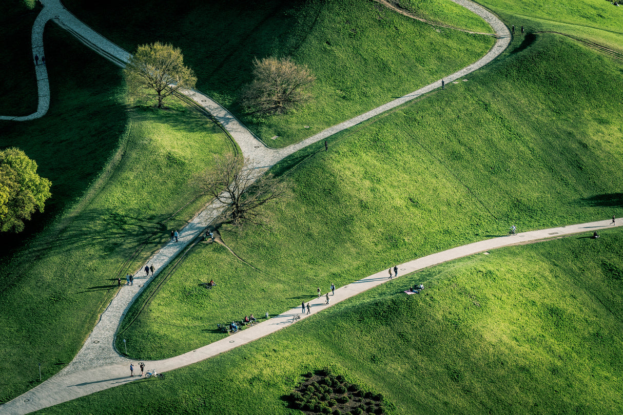 walkers on the hill Poster och Canvastavla