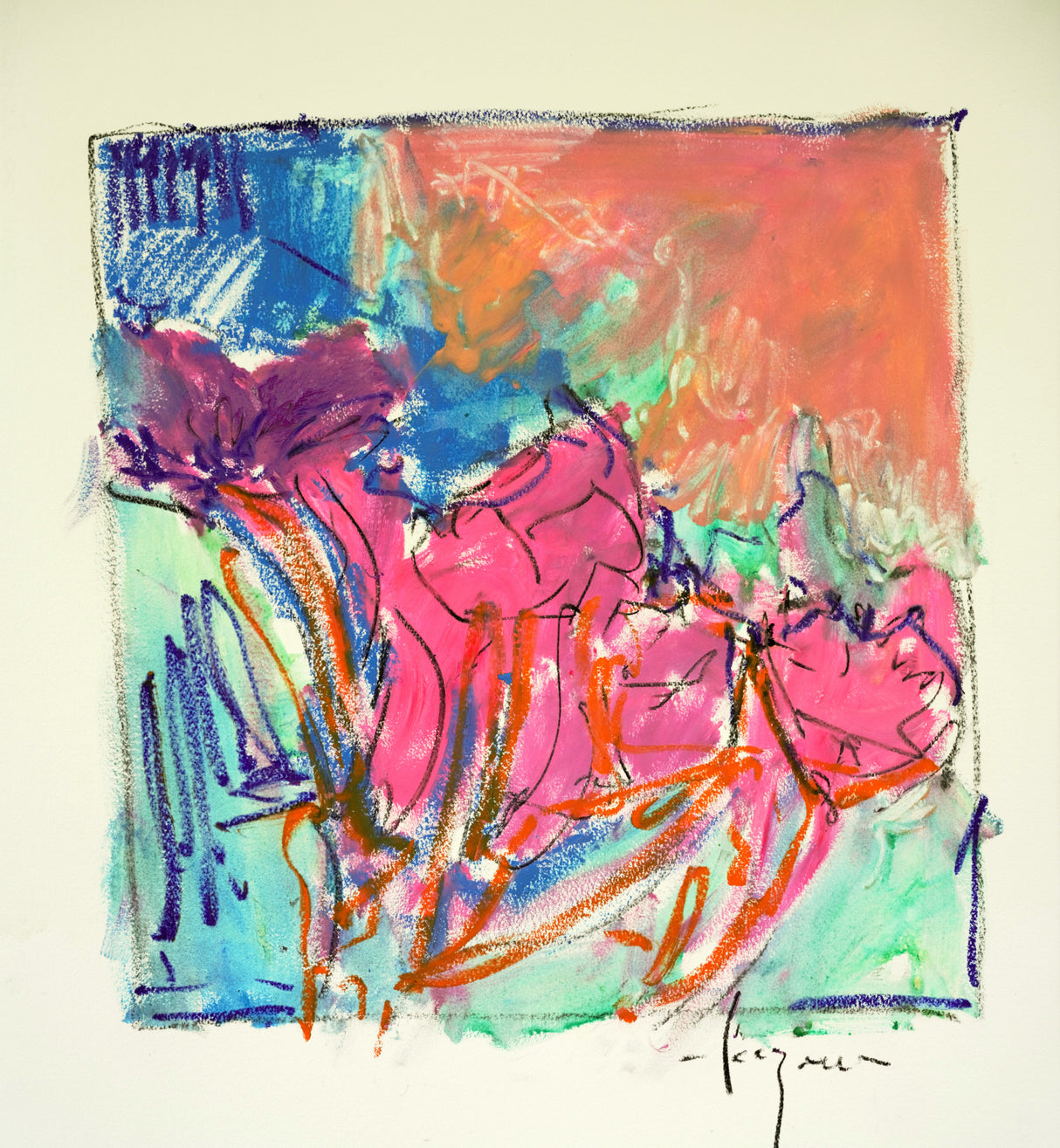 Df1037 Blossomivsq Poster och Canvastavla