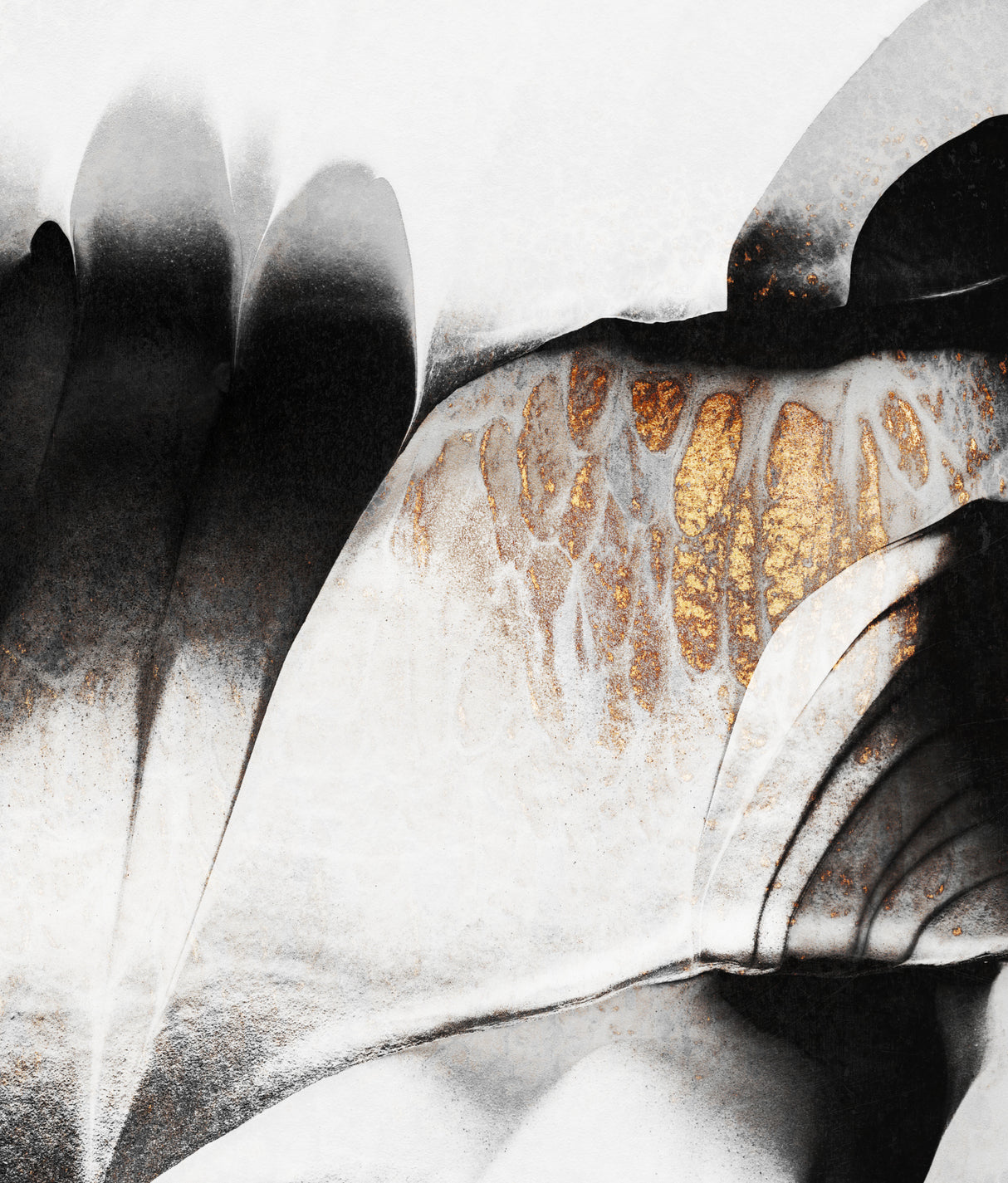 Gold Veins Poster och Canvastavla