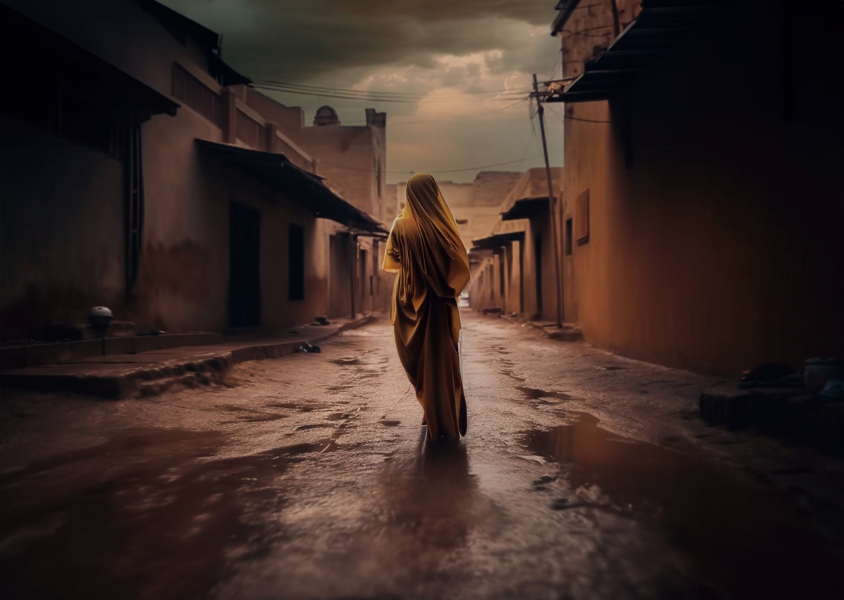 Alone in the village Poster och Canvastavla