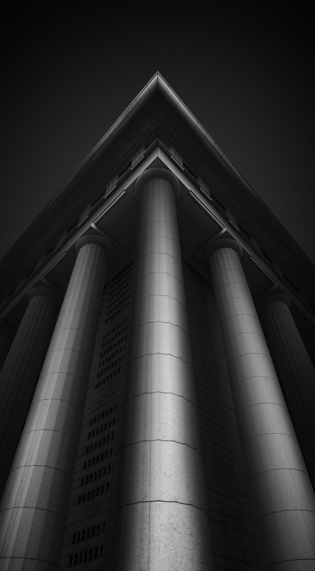 Roman column B&W Poster och Canvastavla