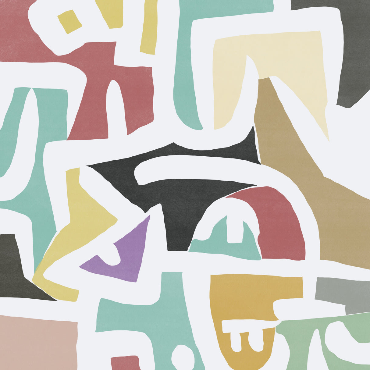 Line art abstract 02 Poster och Canvastavla