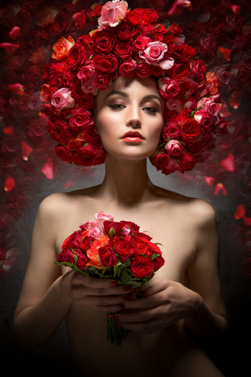 Red roses Poster och Canvastavla