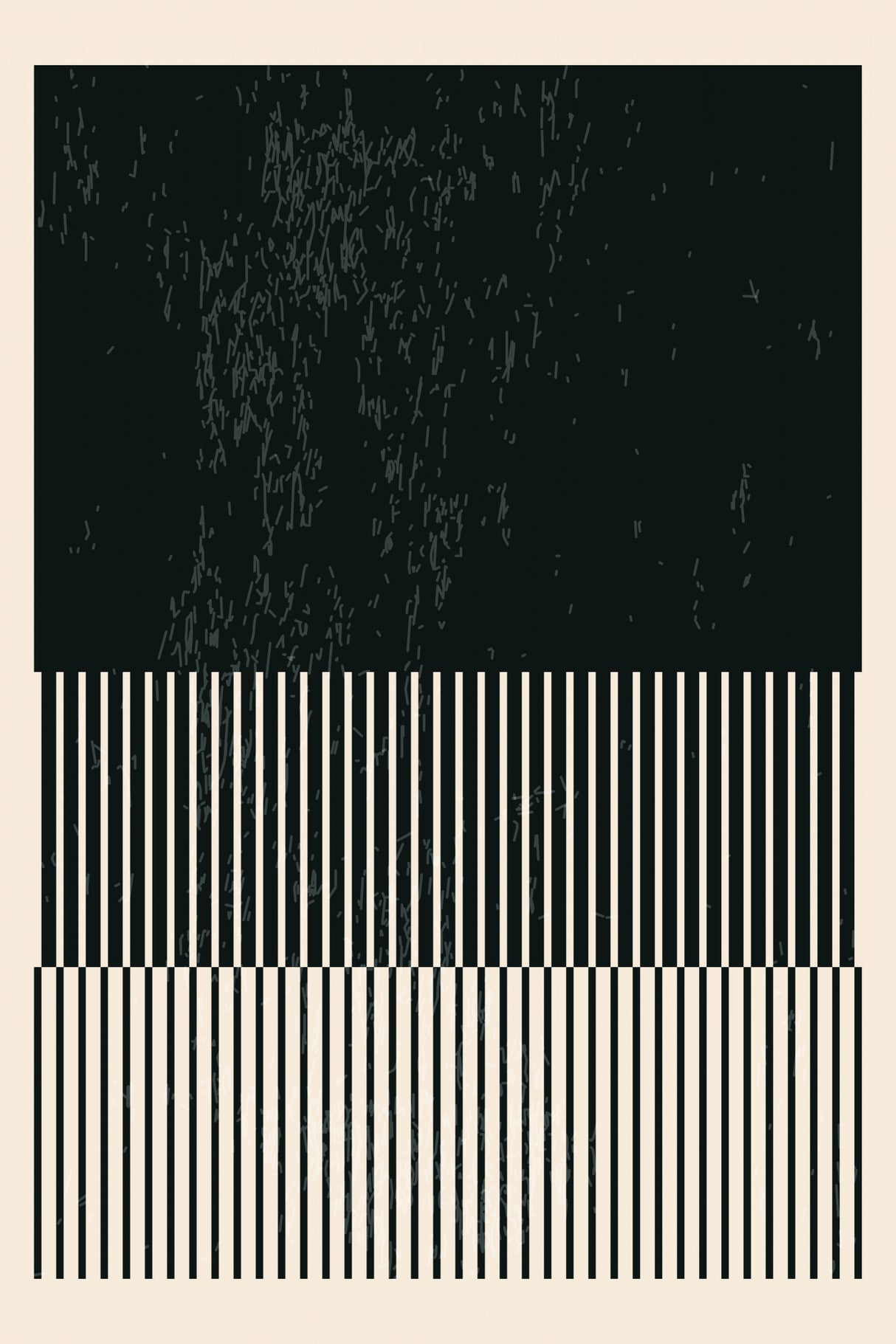 Black and White Minimal Series #3 Poster och Canvastavla