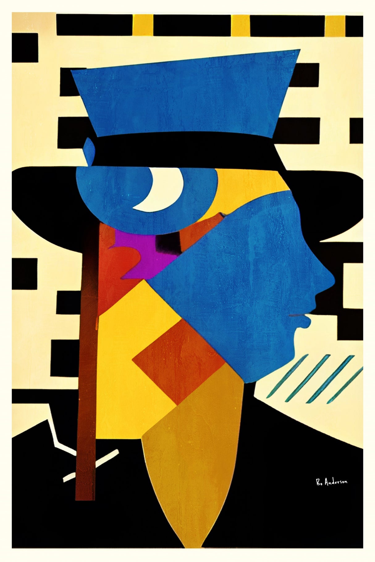 Young Girl With Hat Poster och Canvastavla