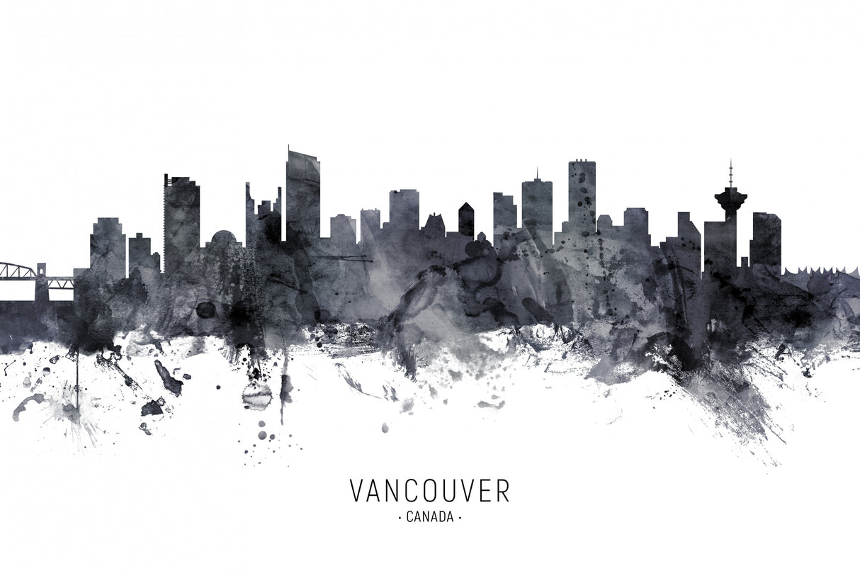 Vancouver Canada Skyline Poster och Canvastavla