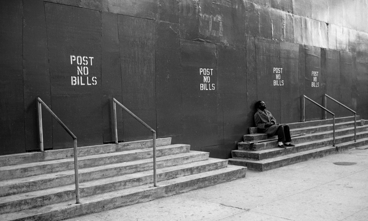 Post no bills (from the series "Alone") Poster och Canvastavla