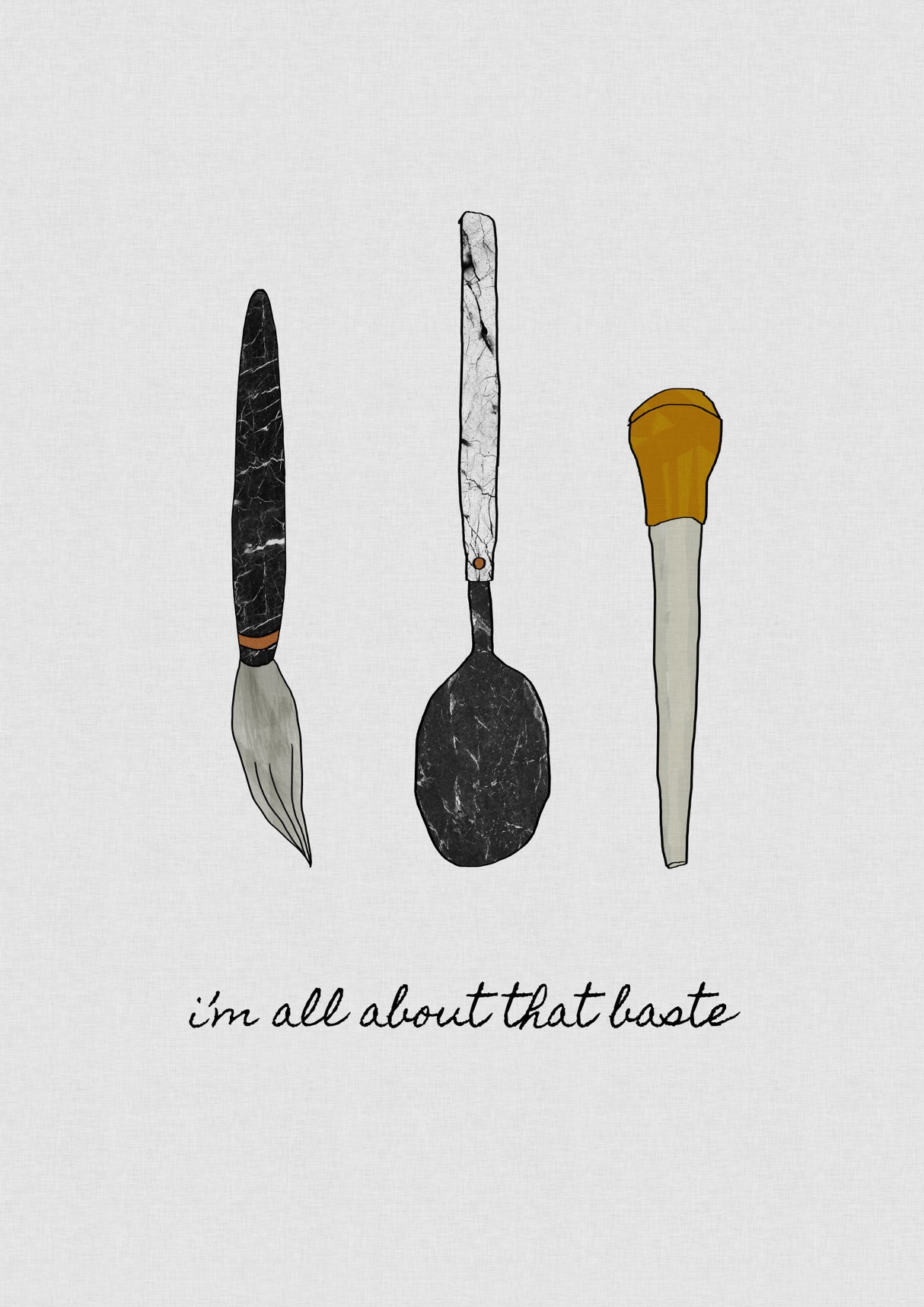 I'm All About the Baste Poster och Canvastavla