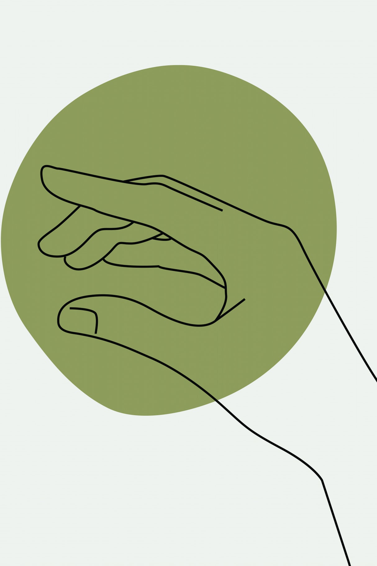 Abstract Minimal Hand #2 Poster och Canvastavla