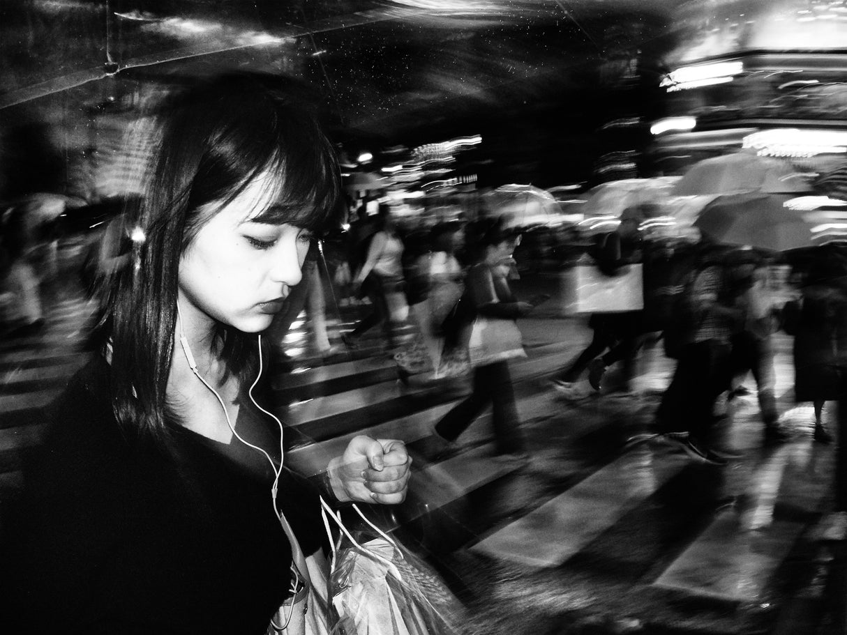Shibuya Street - TOKYO 2016 Poster och Canvastavla