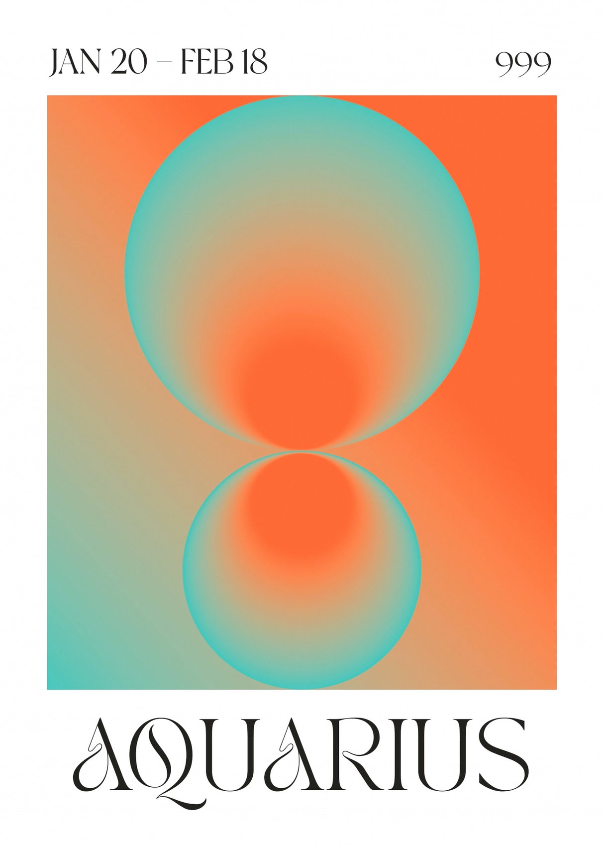 Aquarius Poster och Canvastavla