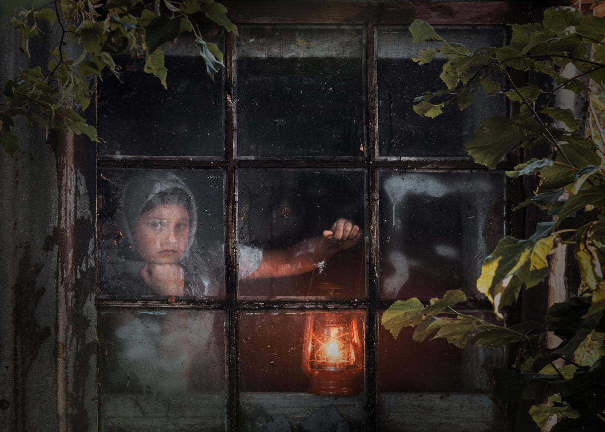 At the window Poster och Canvastavla