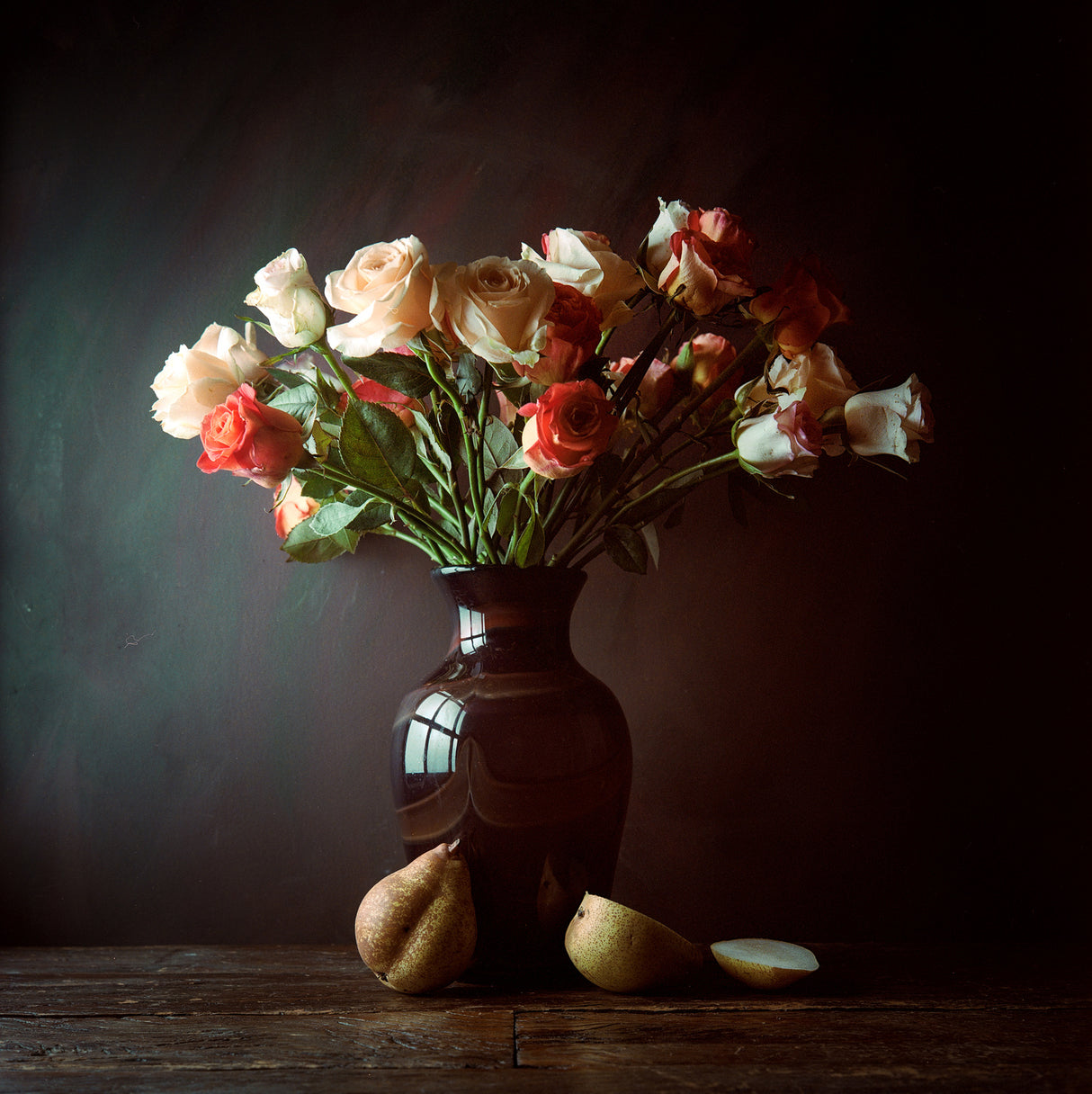 Roses and pears Poster och Canvastavla