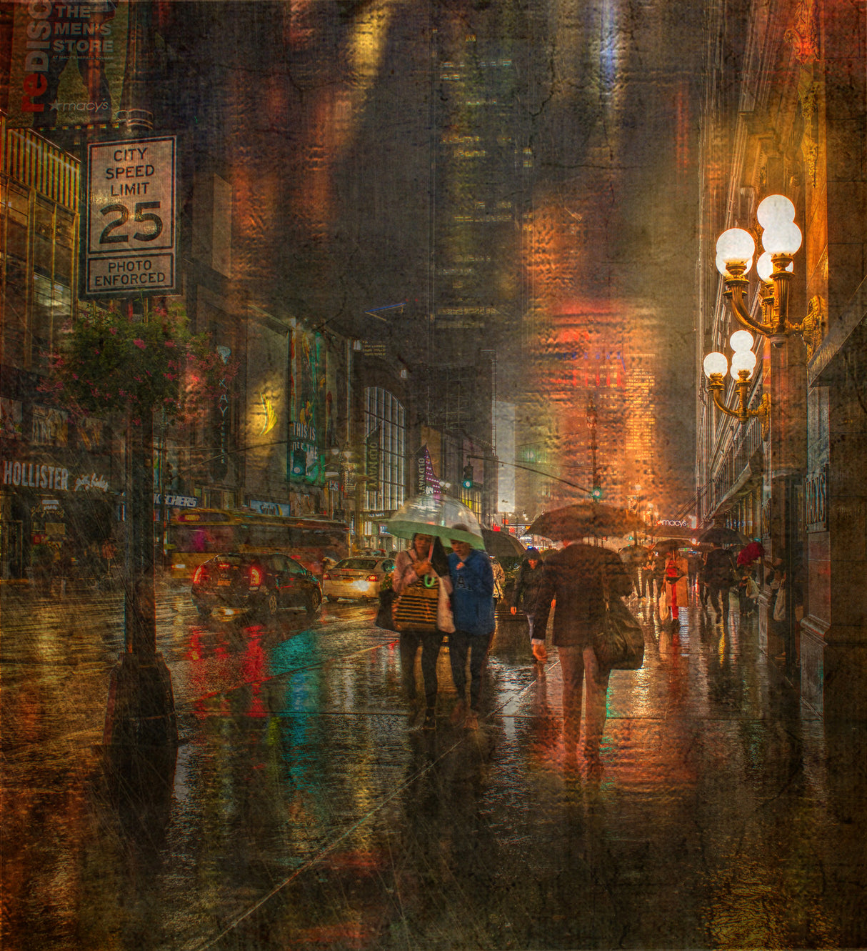 Rain in the evening Poster och Canvastavla