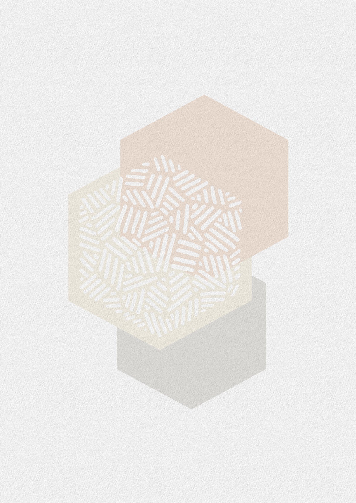 Geometric Mute Colours I Poster och Canvastavla