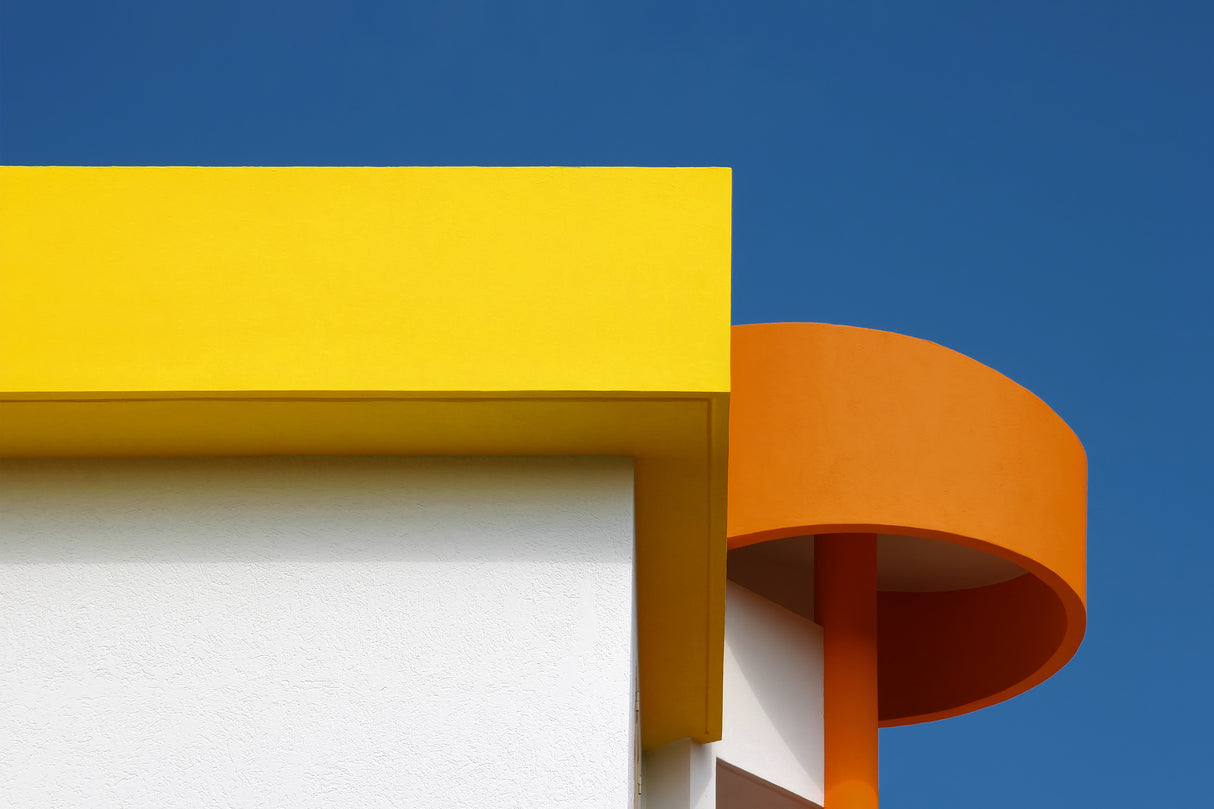 Rotunda in orange Poster och Canvastavla