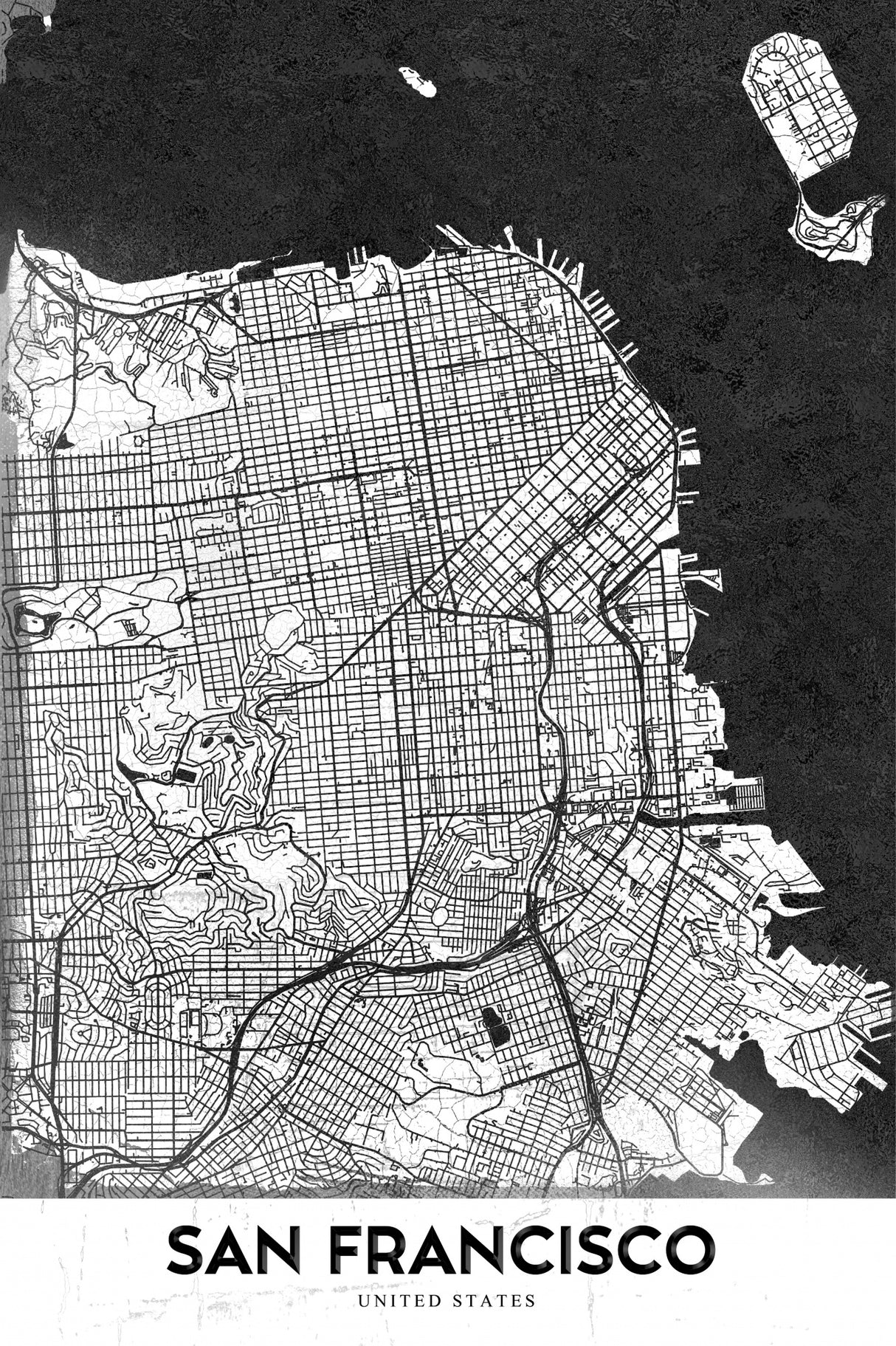 San Francisco Poster och Canvastavla