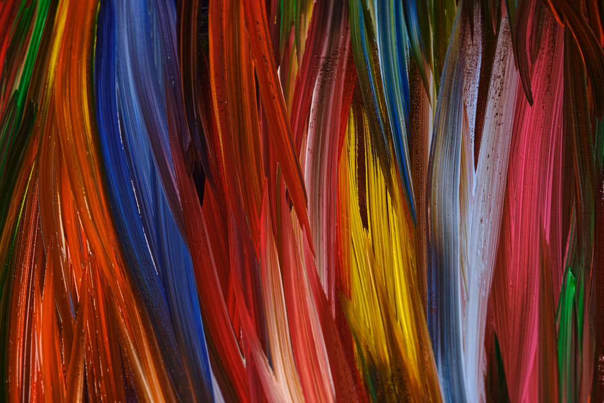 colorful abstract painting Poster och Canvastavla