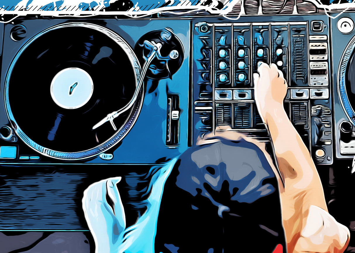 Music Dj Set 2 Poster och Canvastavla