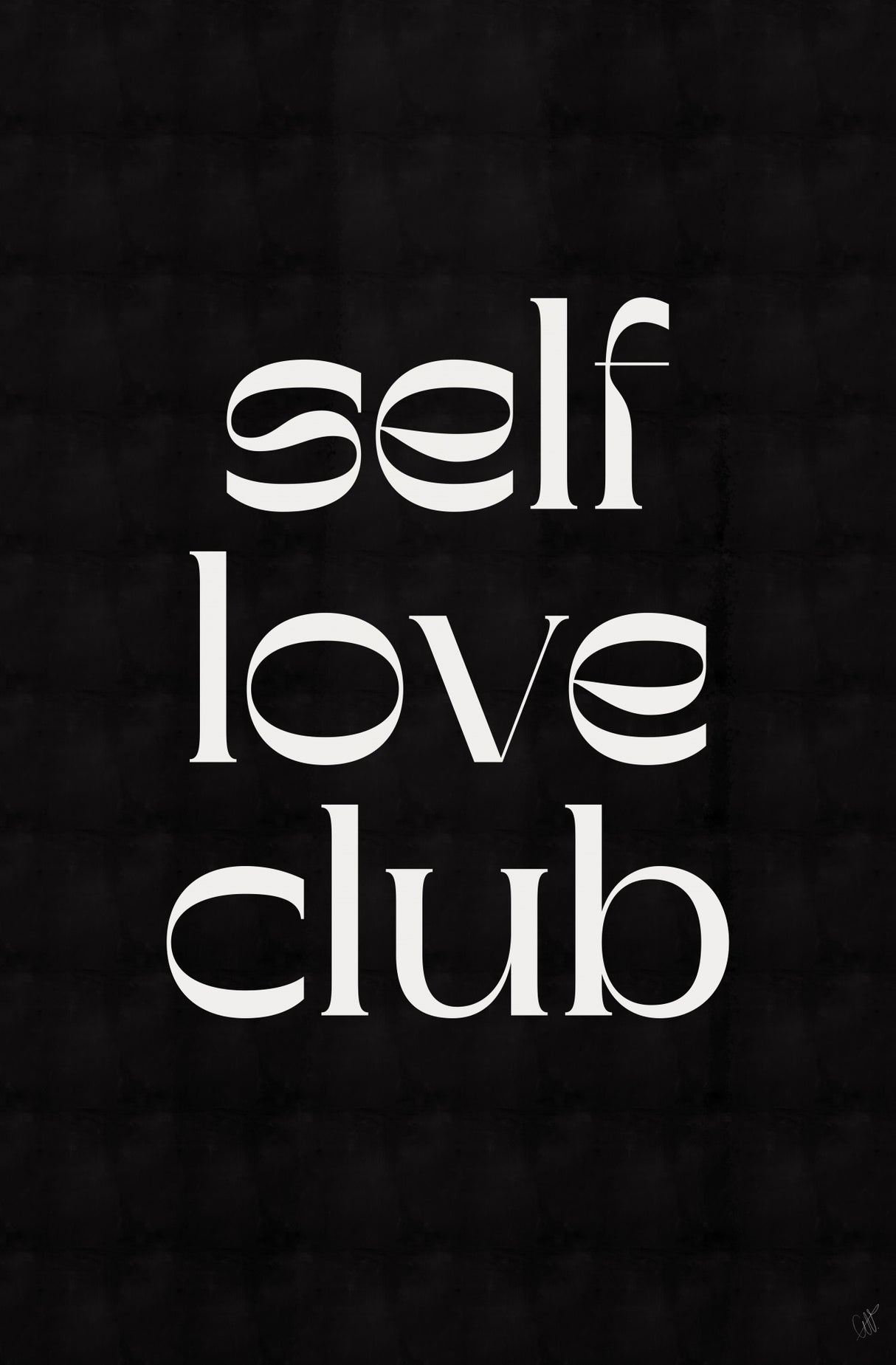 SELF LOVW CLUB Poster och Canvastavla