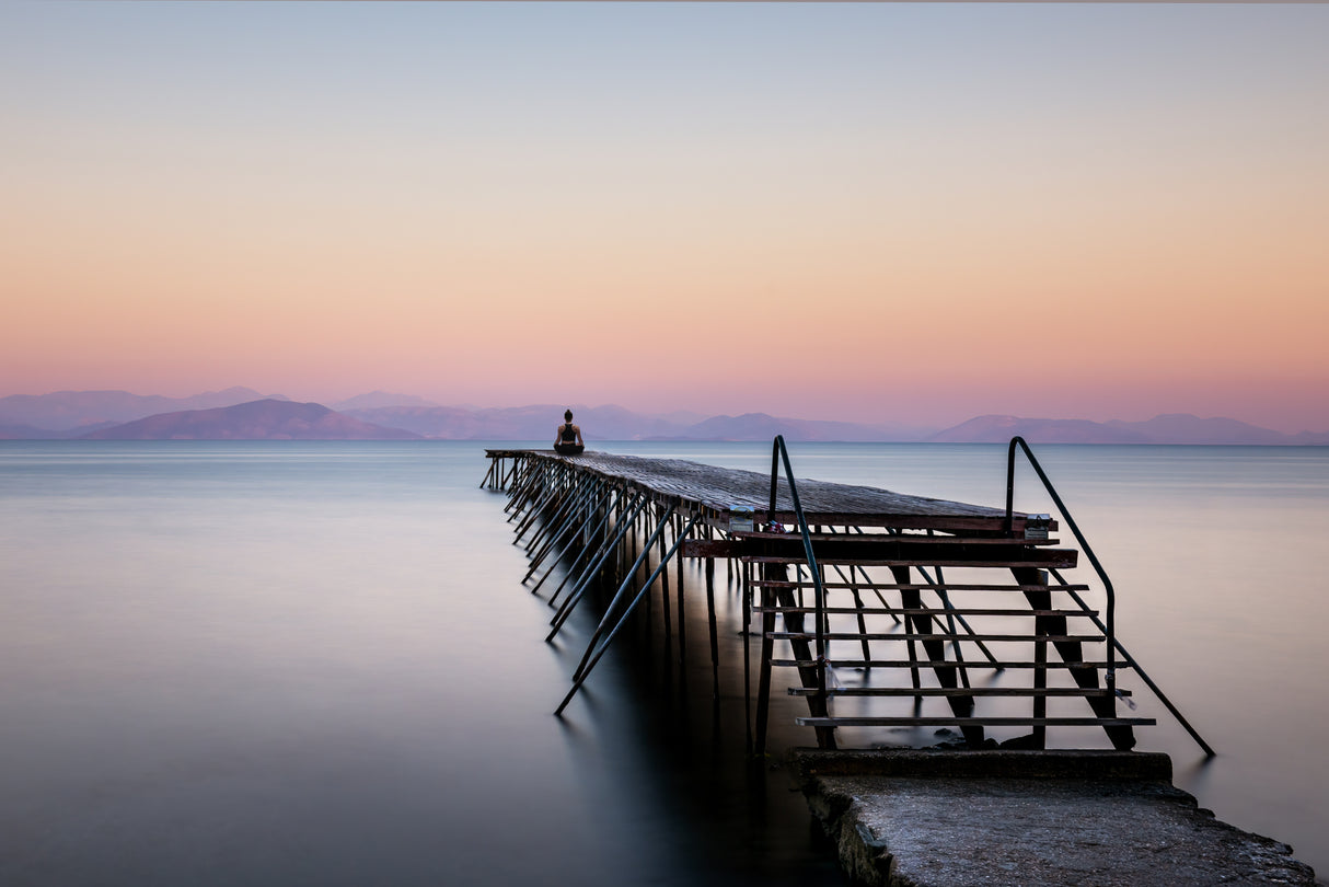 Sunset at Corfu Poster och Canvastavla