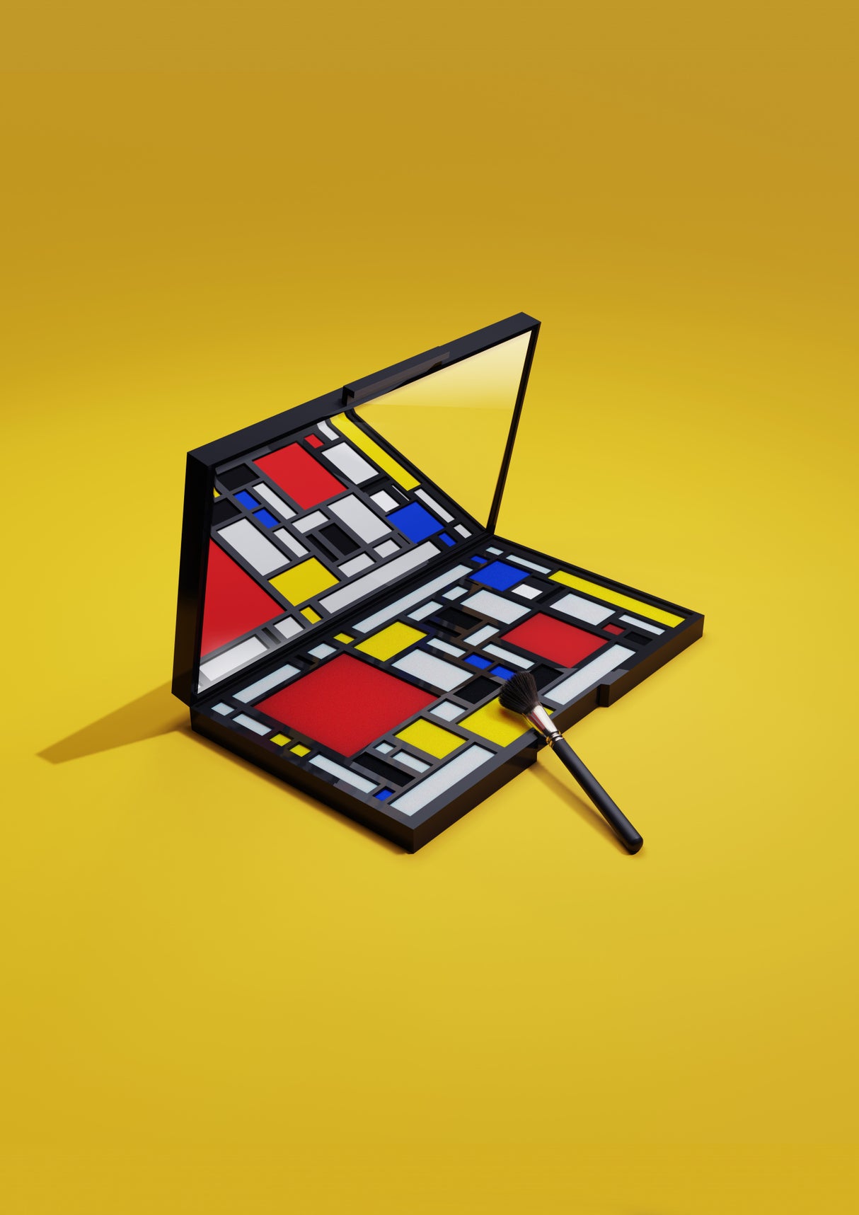 Mondrian Makeup Poster och Canvastavla