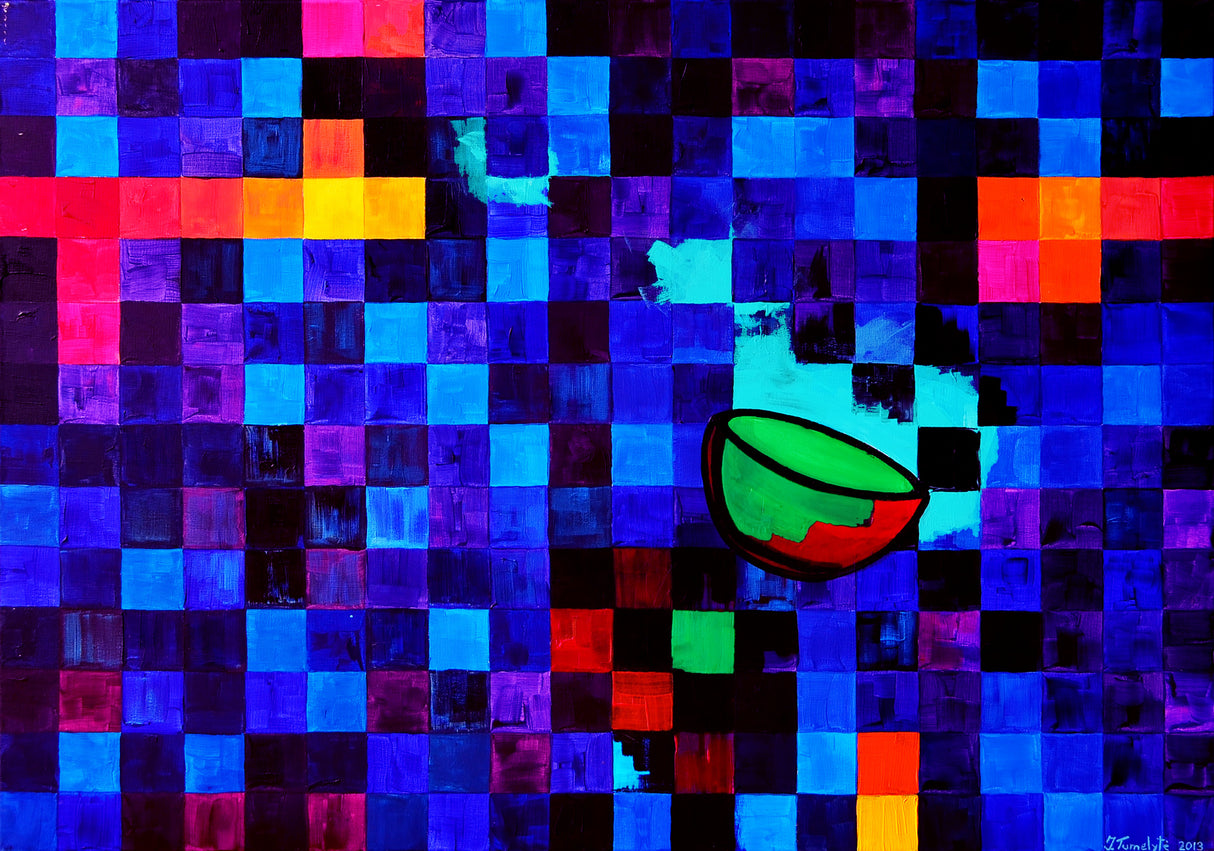 Green Moonlight Poster och Canvastavla