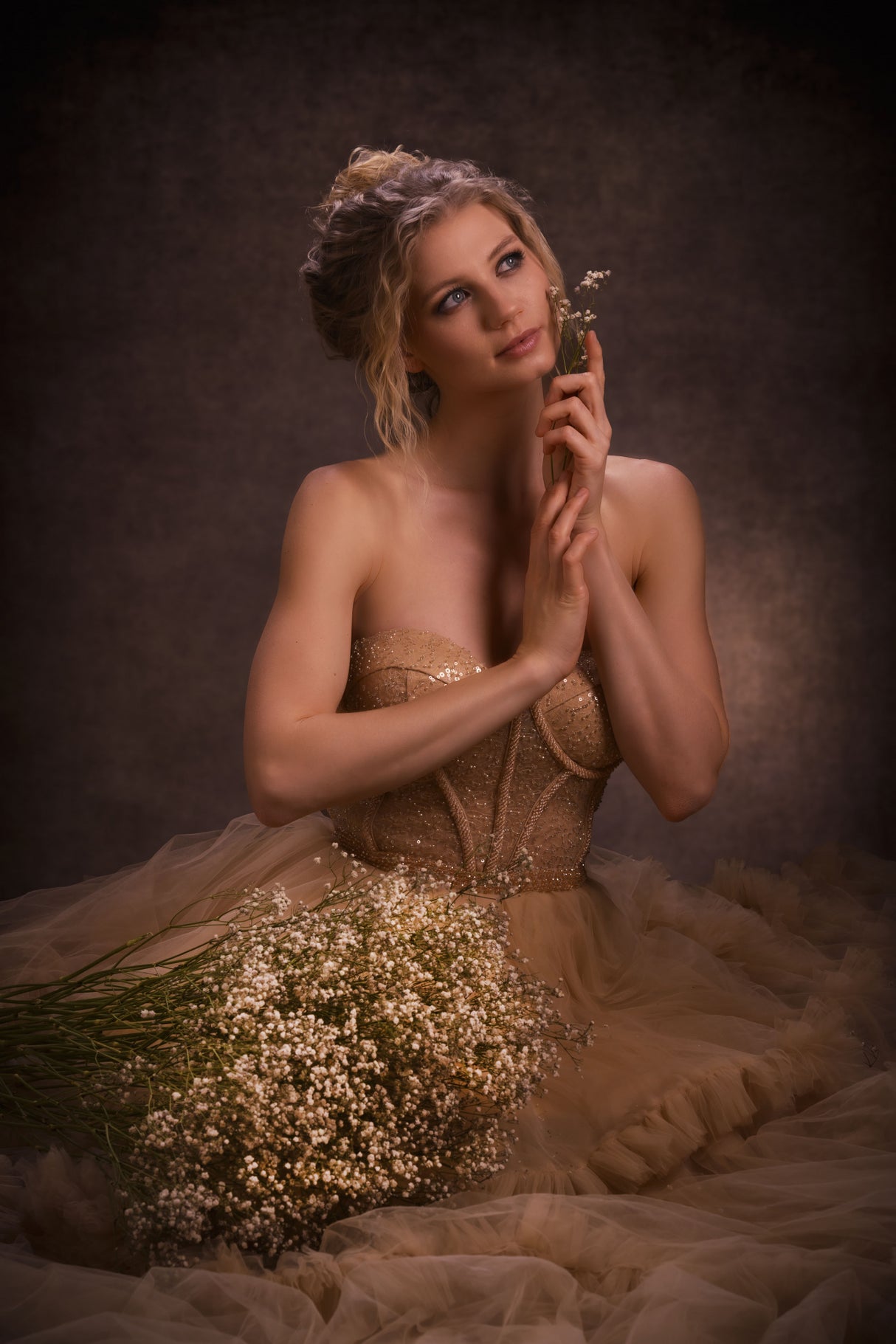 Flower Girl Poster och Canvastavla