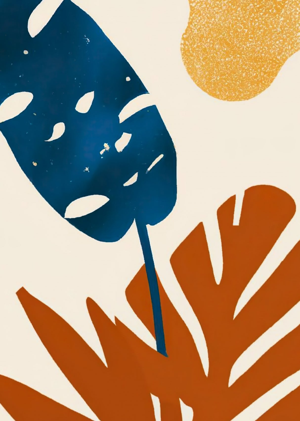 Primary Palms Poster och Canvastavla