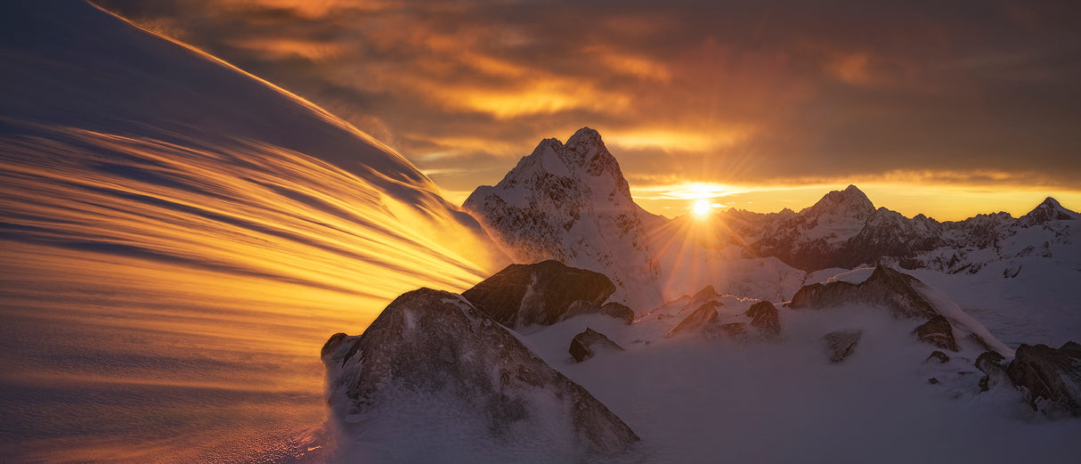 Glacier Light Poster och Canvastavla