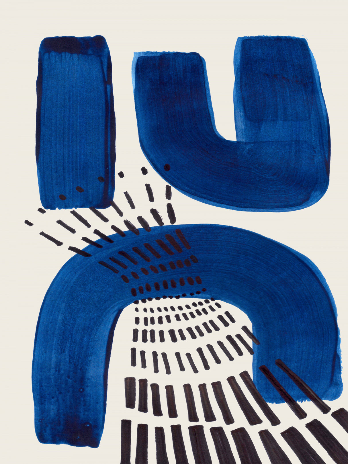 Blue Magnet Poster och Canvastavla