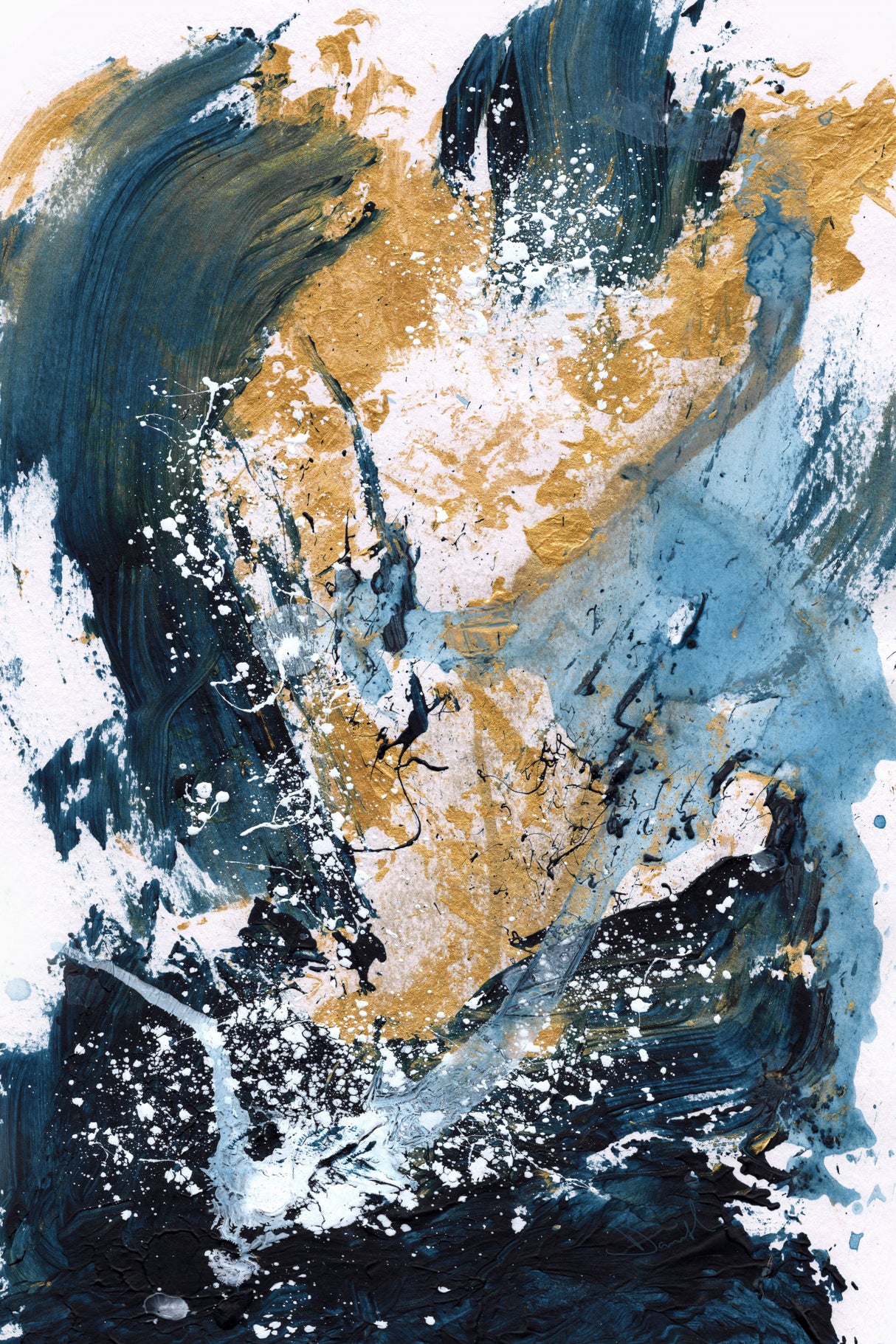 Golden Sea Poster och Canvastavla