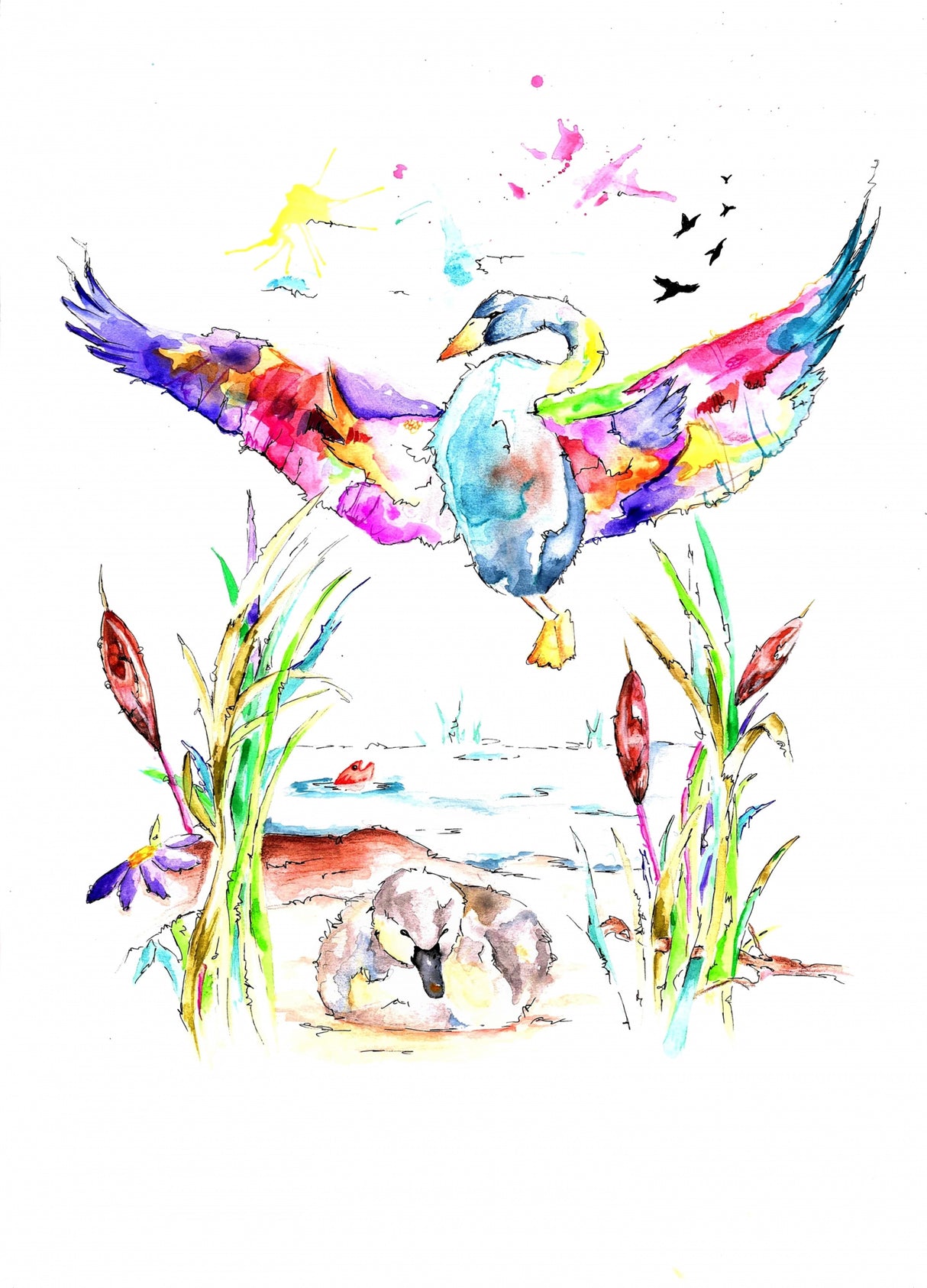 The Ugly Duckling Poster och Canvastavla