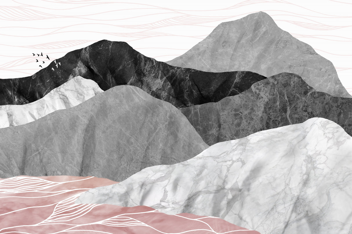 Marble Landscape 02 Poster och Canvastavla