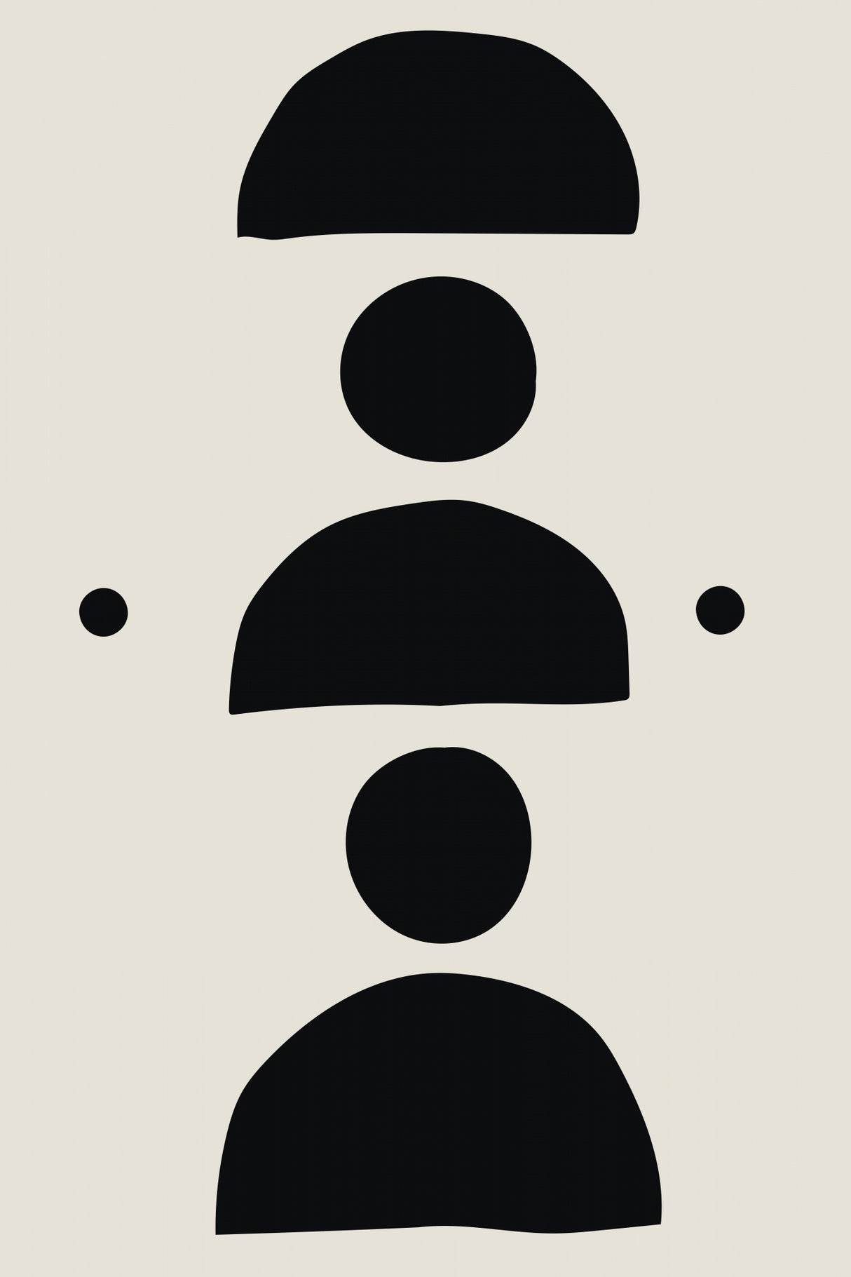 Minimal Black Expression #4 Poster och Canvastavla
