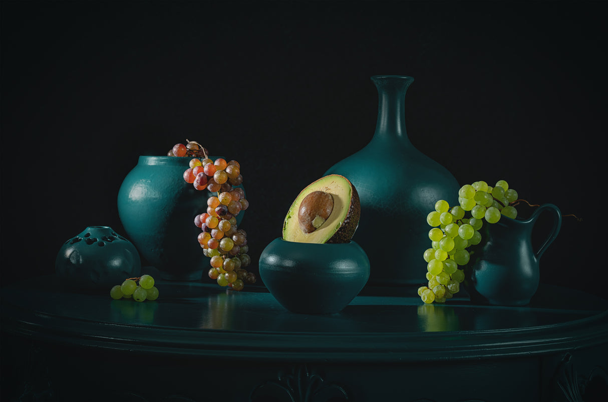 Red and Green Grapes Poster och Canvastavla