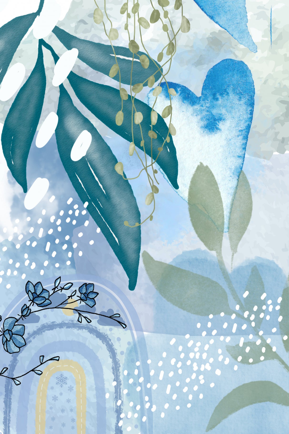 Iceberg Blue-1 Poster och Canvastavla