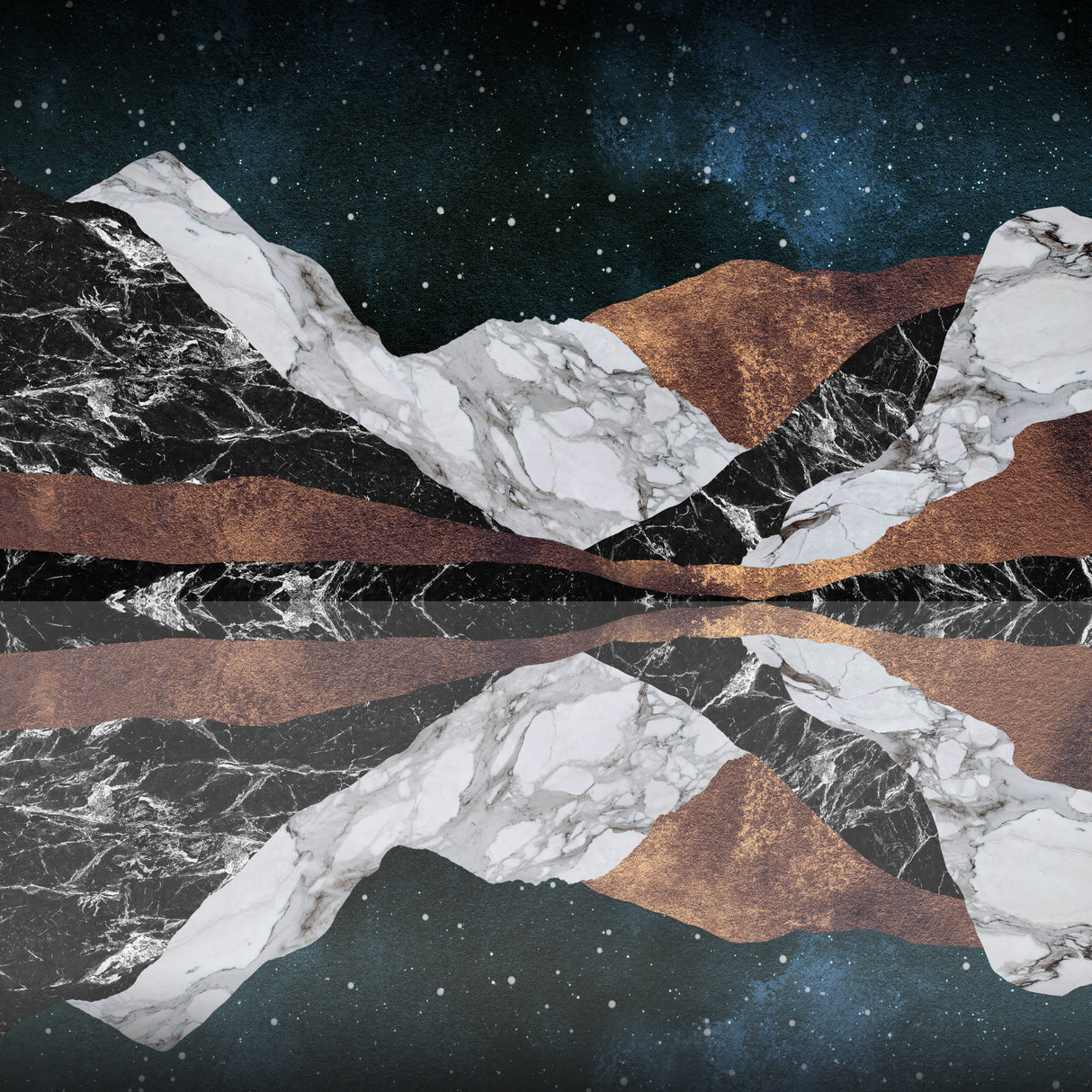 Landscape Mountains Poster och Canvastavla