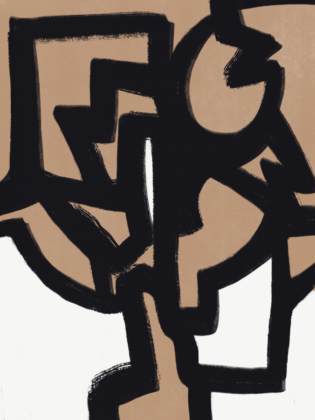 Bold line composition 07 Poster och Canvastavla