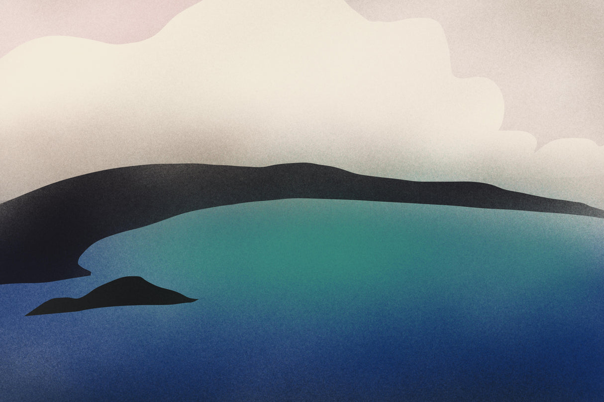 Blue lagoon Poster och Canvastavla