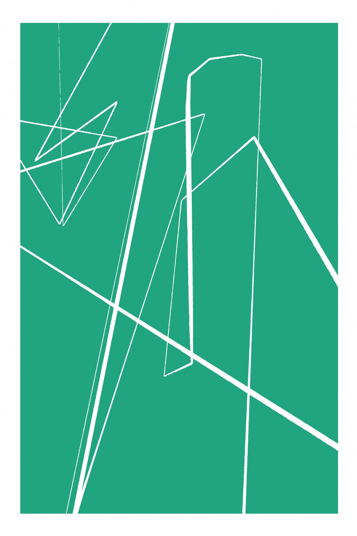 Angular Lines No 8 Poster och Canvastavla